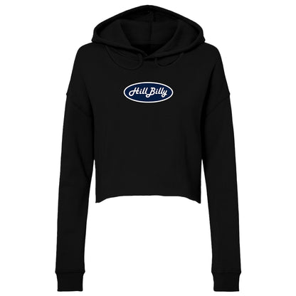 Women's | Hill Billy Happy Valley Logo | Lightweight Crop Hoodie