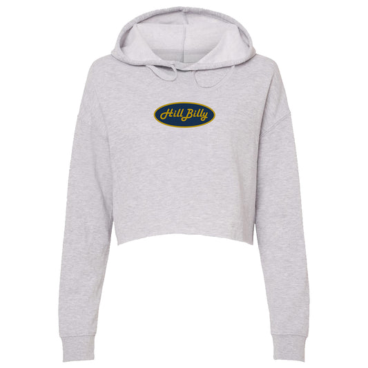 Women's | Hill Billy South Bend Logo | Lightweight Crop Hoodie