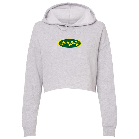 Women's | Hill Billy Logo | Lightweight Crop Hoodie