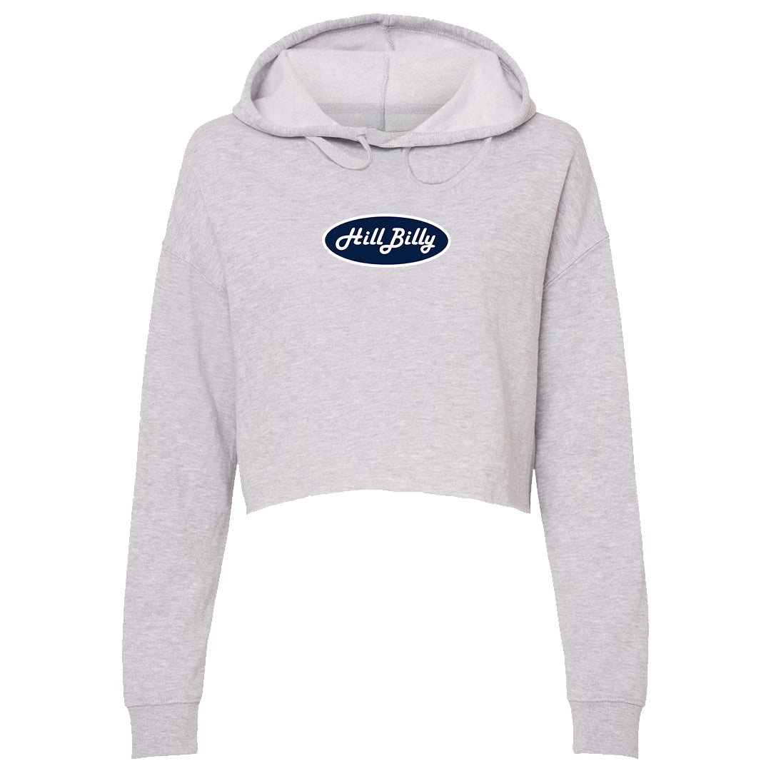 Women's | Hill Billy Happy Valley Logo | Lightweight Crop Hoodie