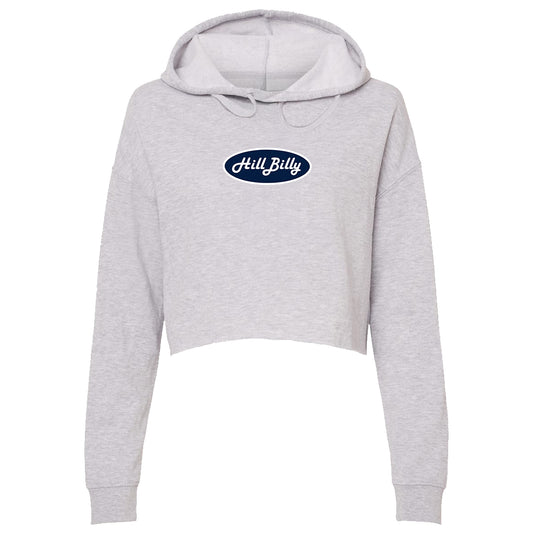 Women's | Hill Billy Happy Valley Logo | Lightweight Crop Hoodie