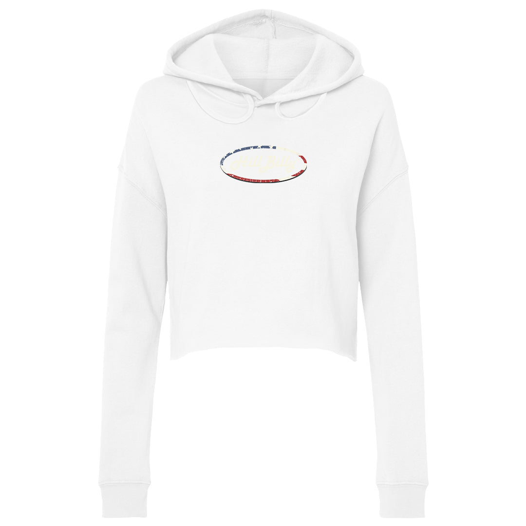 Women's | Hill Billy LOGO USA | Lightweight Crop Hoodie