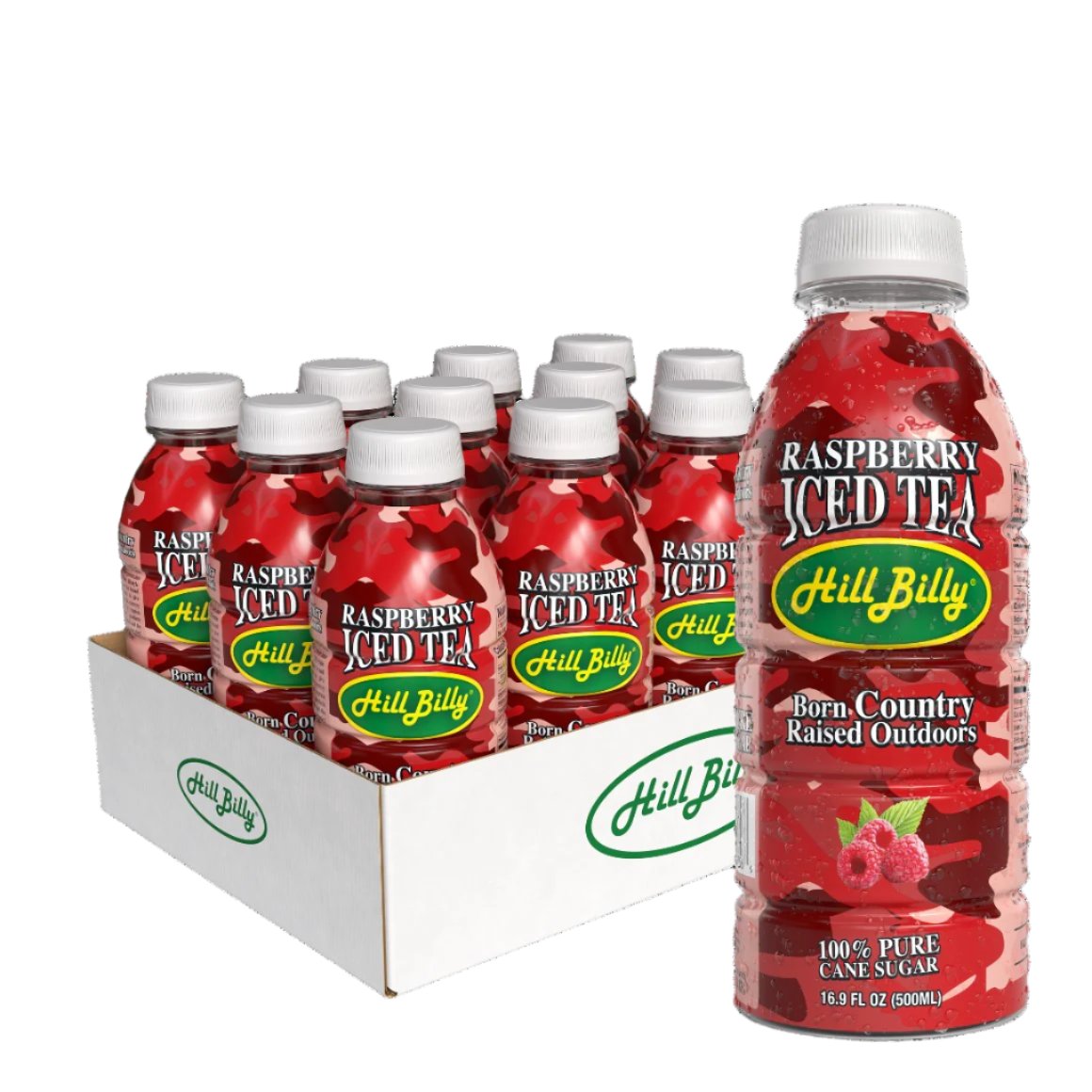 HillBilly Raspberry Iced Tea 12 pack/16.9oz Free Shipping