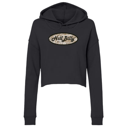 Women's | Hill Billy DIGI CAMO LOGO | Lightweight Crop Hoodie