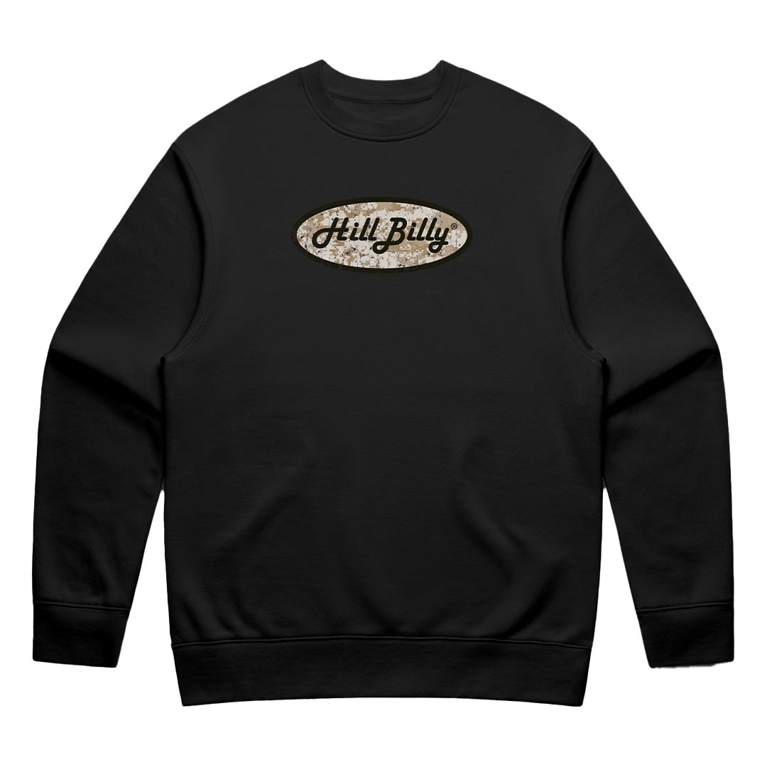 Unisex | Hill Billy DIGI CAMO LOGO | Crewneck Sweater