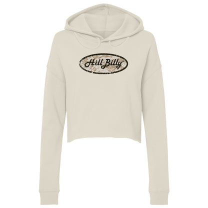 Women's | Hill Billy DIGI CAMO LOGO | Lightweight Crop Hoodie