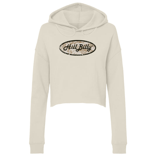 Women's | Hill Billy DIGI CAMO LOGO | Lightweight Crop Hoodie