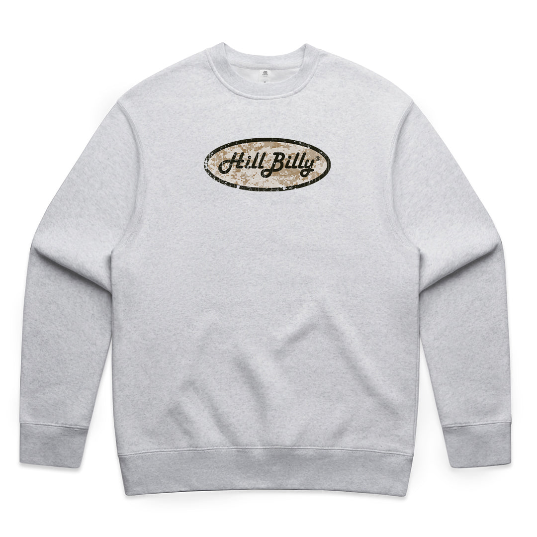 Unisex | Hill Billy DIGI CAMO LOGO | Crewneck Sweater