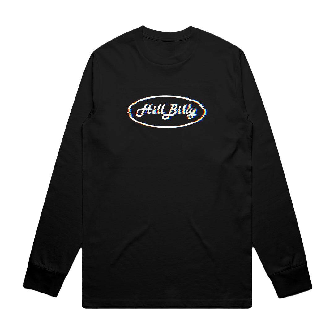 Unisex | Hill Billy Glitch Logo | Long Sleeve Crew