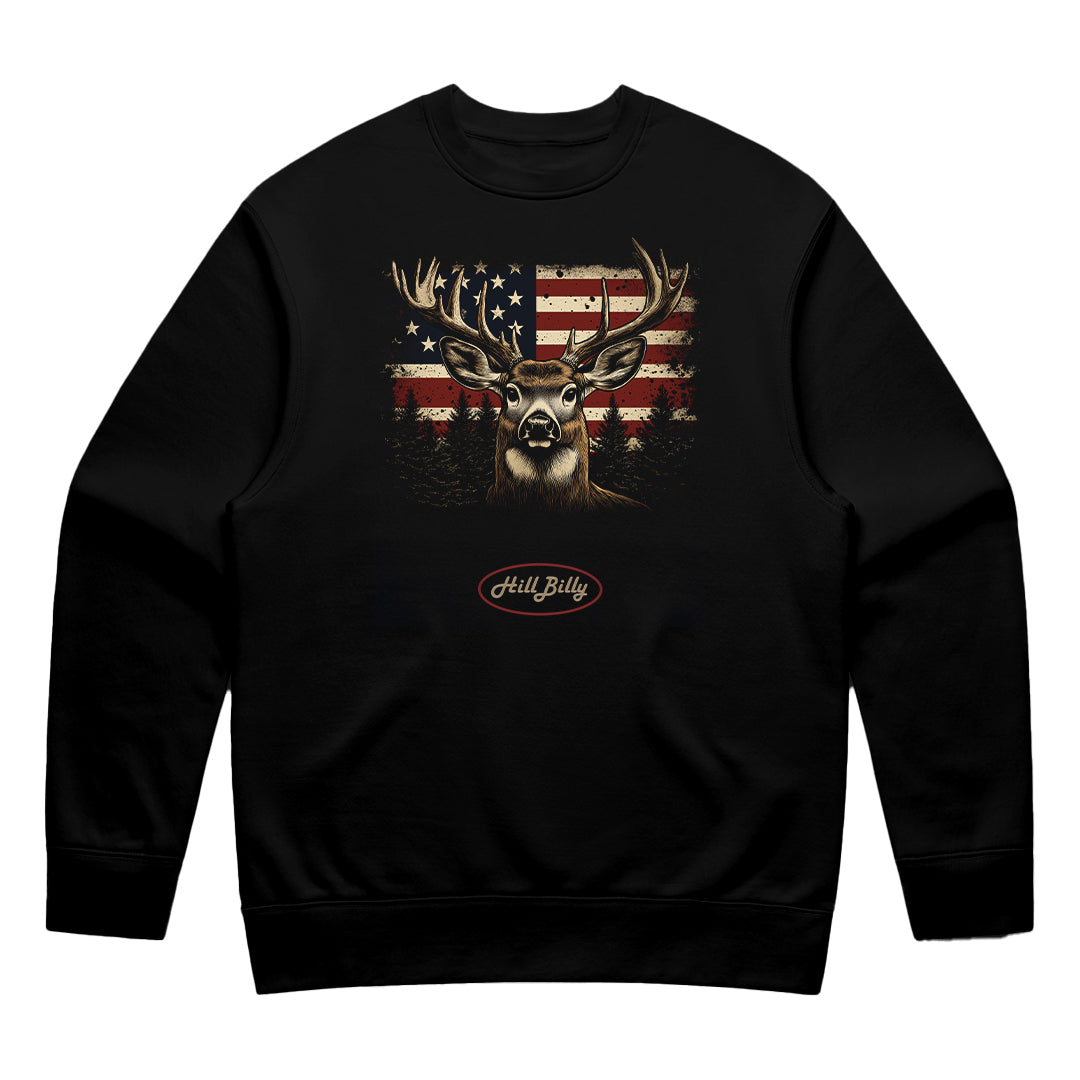 Unisex | American Stag | Crewneck Sweater