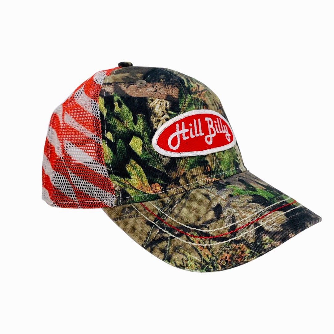 Hillbilly camo flag trucker hat